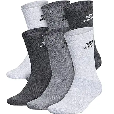 史低价！adidas阿迪达斯 中性 中统袜，6