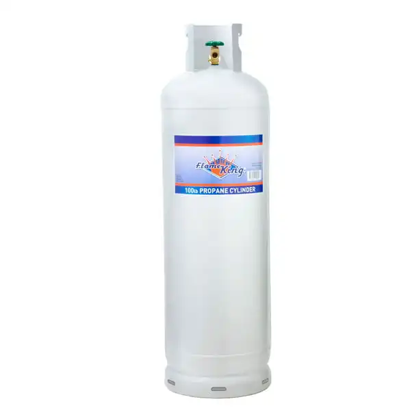 Flame King 100-lb Empty Steel Propane Cylinder w/ POL Valve