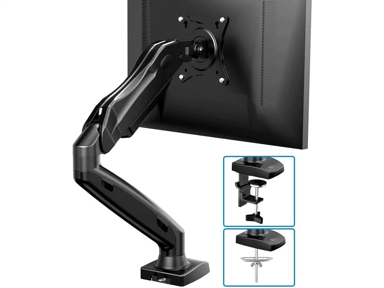 HUANUO Single Monitor Gas Spring Mount (for 17" to 27")