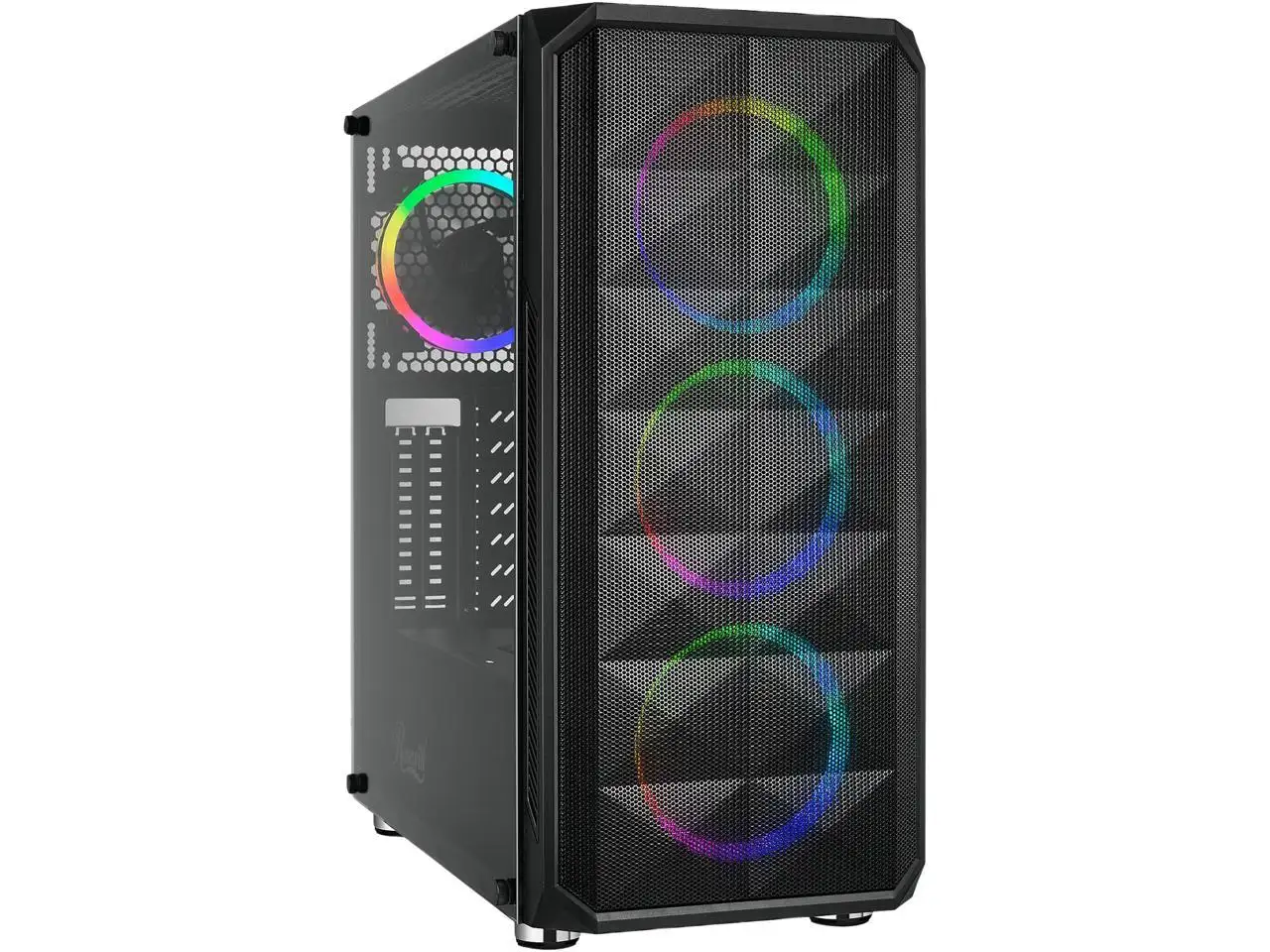 Rosewill SPECTRA D100 ATX Mid Tower PC Case w/ Tempered Glass & 4 RGB Fans