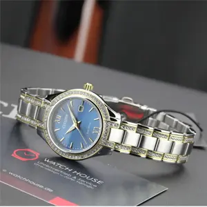 配色绝美！Citizen西铁城 Silhouette Crystal剪影水晶系列 光动能镶钻女表FE1234
