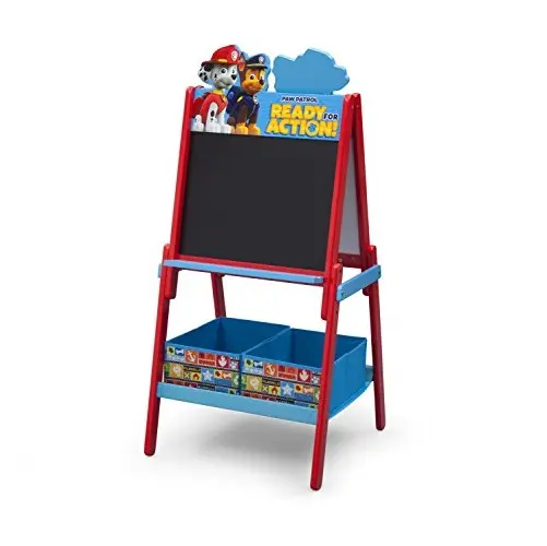 Delta Children 木质 双面书写板，带收纳盒