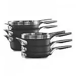 10-Pc Calphalon Premier Hard-Anodized Nonstick Cookware