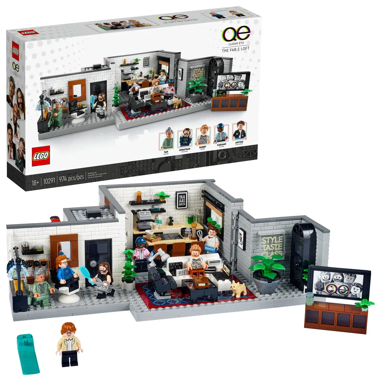 974-Piece LEGO Icons Queer Eye The Fab 5 Loft 10291 Building Set $45 + Free Shipping
