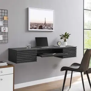 Modway Render 60" Mid-Century Modern Wall-Mount Desk
