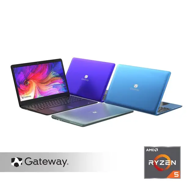 Gateway 15.6" Notebook: AMD Ryzen 5 3450U, 1080p, 8GB RAM, 256GB SSD (Blue)