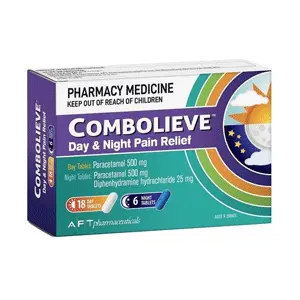 Combolieve 白+黑 扑热息痛退烧止痛缓解片 24片