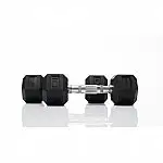 2-Pack Tru Grit Fitness Black Rubber Hex Dumbbell (10-Lbs)