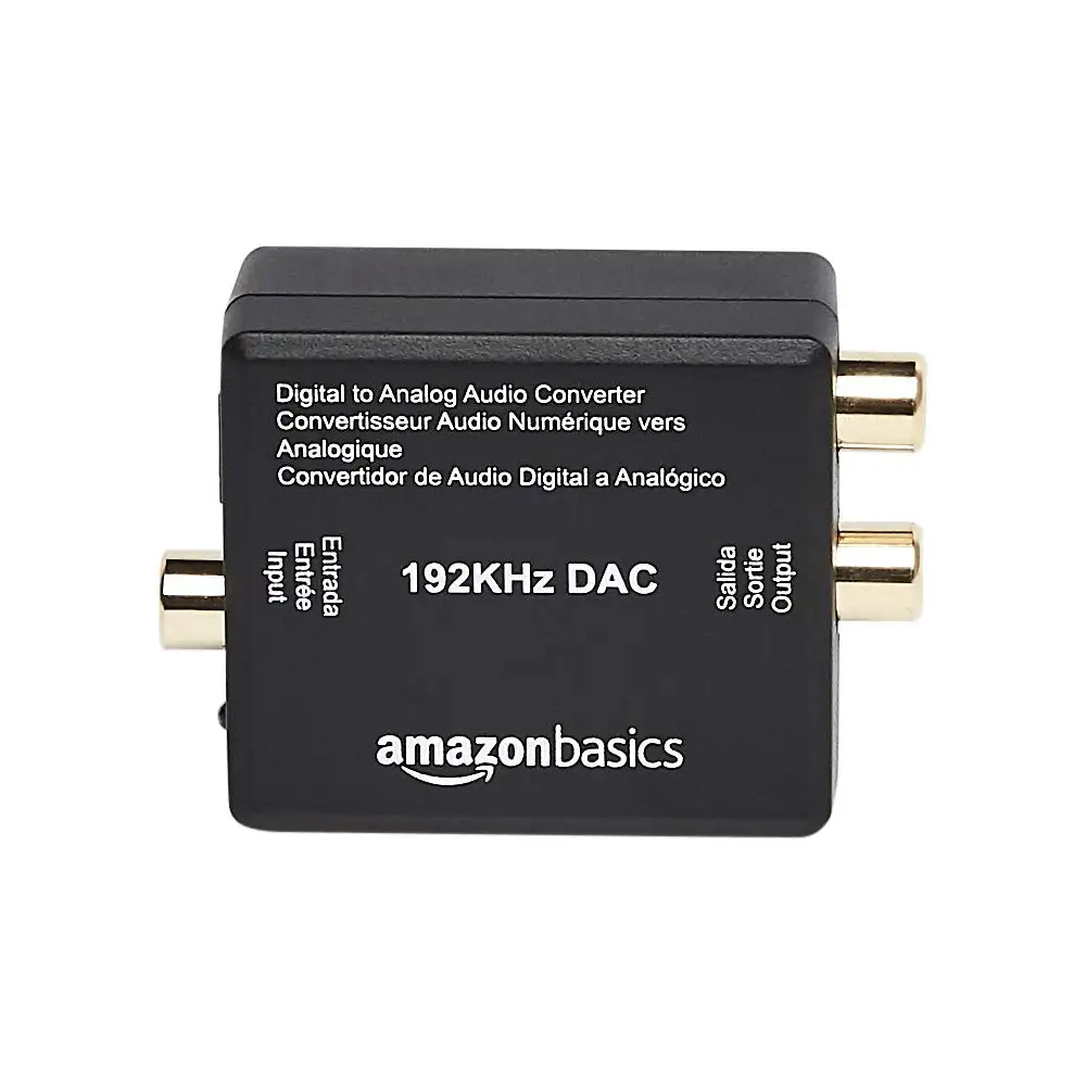 Amazon Basics 192KHz Digital Optical Coax to Analog RCA Audio Converter