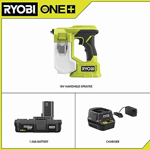 Ryobi One 18V Cordless Handheld Sprayer Kit w/ 1.5 Ah Battery & Charger