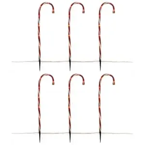 Holiday Time 26" Candycane Yard Lights 6-Pack