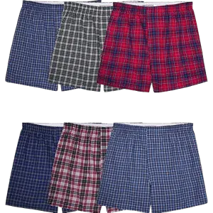 Fruit of the Loom Men's Tag-Free Boxer Shorts 6-Pack
