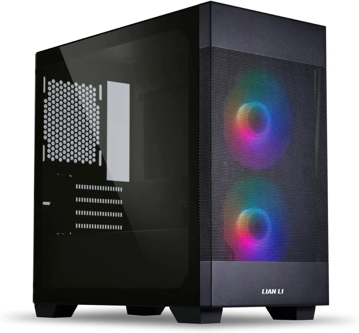 Lian Li Lancool 205M MESH Micro ATX Mid Tower RGB Gaming Computer Case (Black)
