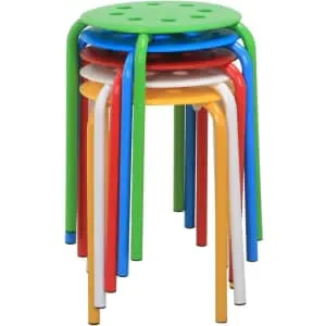 Yaheetech 17.3" Nesting Stools 5-Pack
