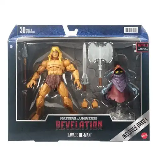 He-Man Masters of the Universe Action Figures: Moss Man $12.50, Savage He-Man