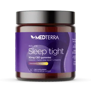 Medterra Sleep Tight 25mg 30-Count CBD & Melatonin Gummies