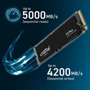 Crucial P3 Plus 2TB PCIe4.0 3D NAND NVMe M.2 固态硬盘