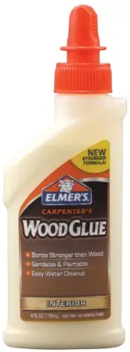 Elmer's Products E7000 Carpenters Wood Glue, 4 Fl oz $2.50. Reg $4.19.  F/S for prime members from Amazon.