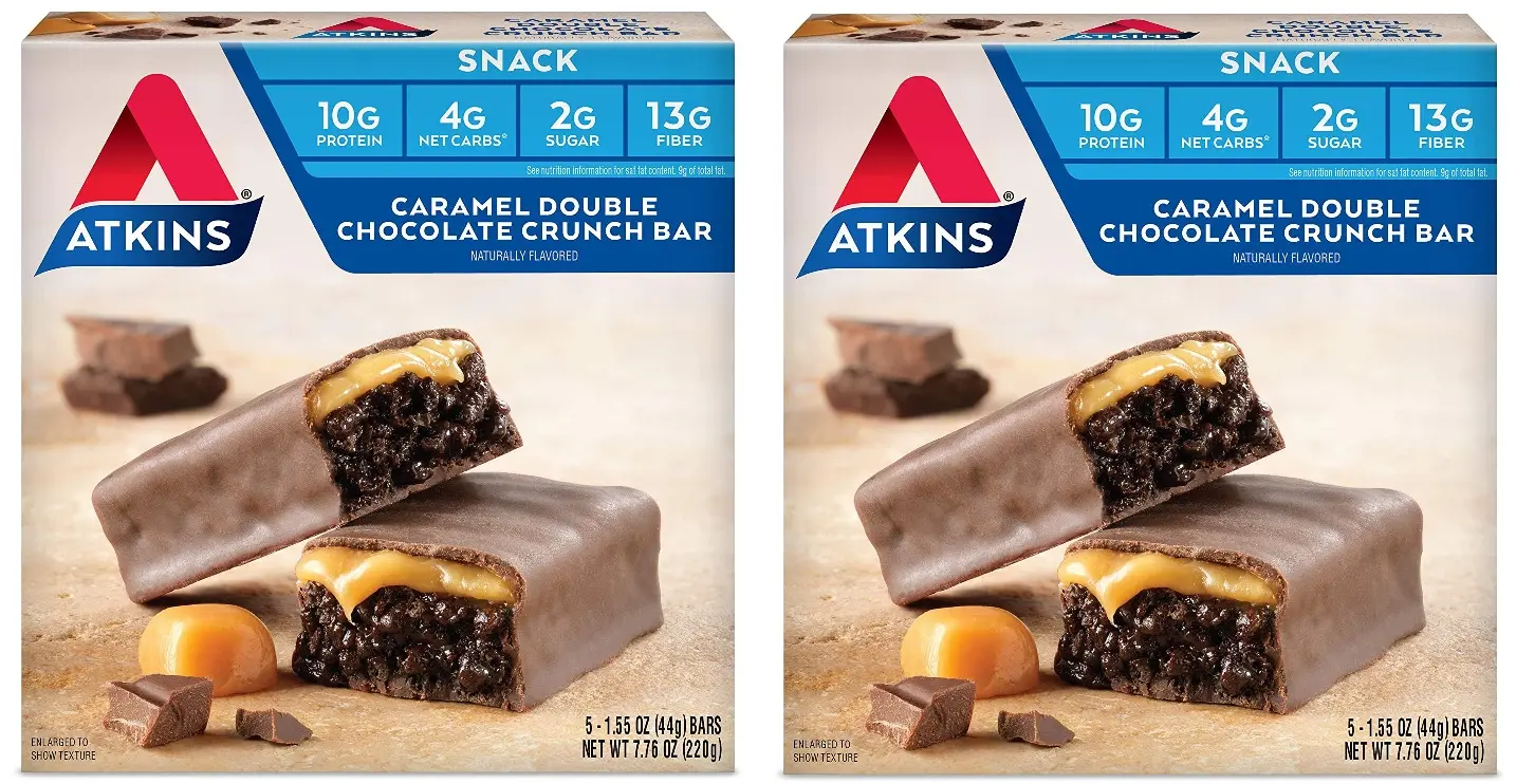 5-Count 1.55-Oz Atkins Snack Bars (Caramel Double Chocolate Crunch)