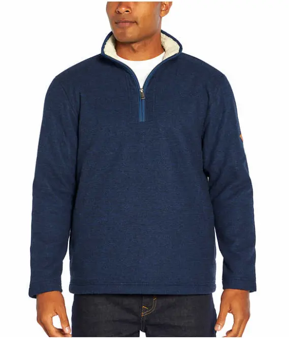 Orvis Men's Fleece Lined Quarter Zip Pullover (Blue or Brown): 10 for $50 or