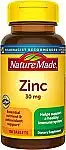 2-Pk 100-Ct Nature Made Zinc 30 mg