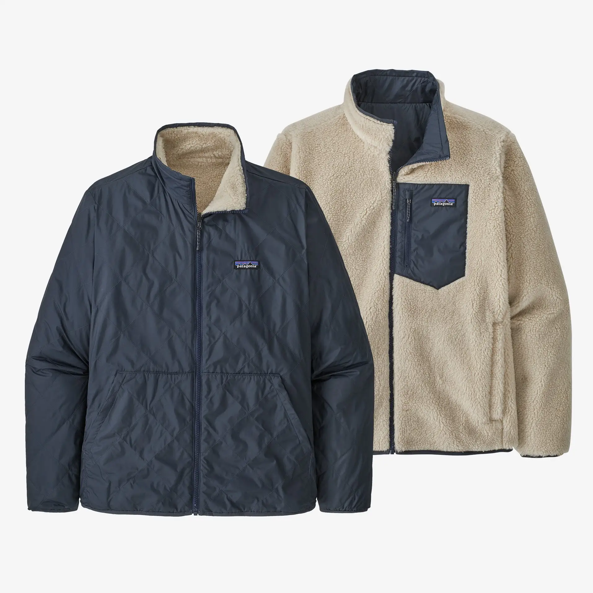 Patagonia Men's Reversible Woolyester Pile Fleece Jacket