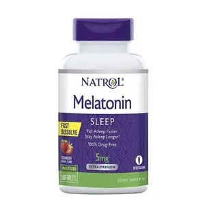 Natrol 芮特 速溶褪黑素 草莓味 5mg*150粒