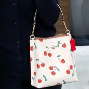 小降！Coach蔻驰Mollie 爱心樱桃水桶包