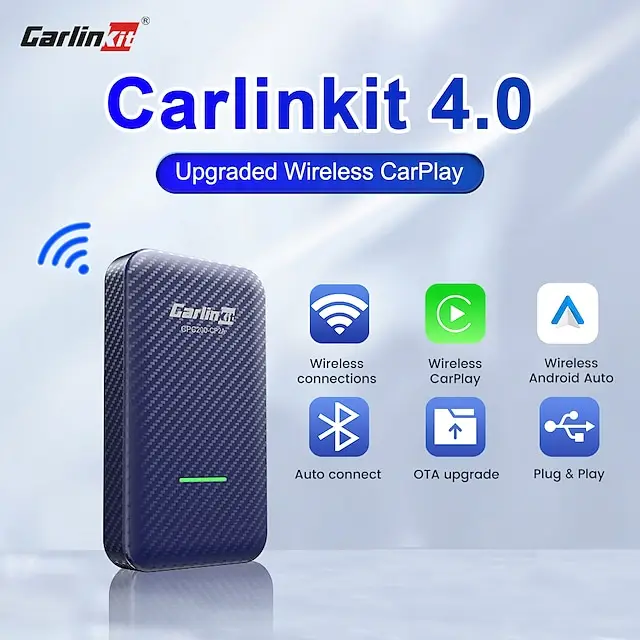 Carlinkit 4.0 Wired to Wireless CarPlay & Android Auto Adapter