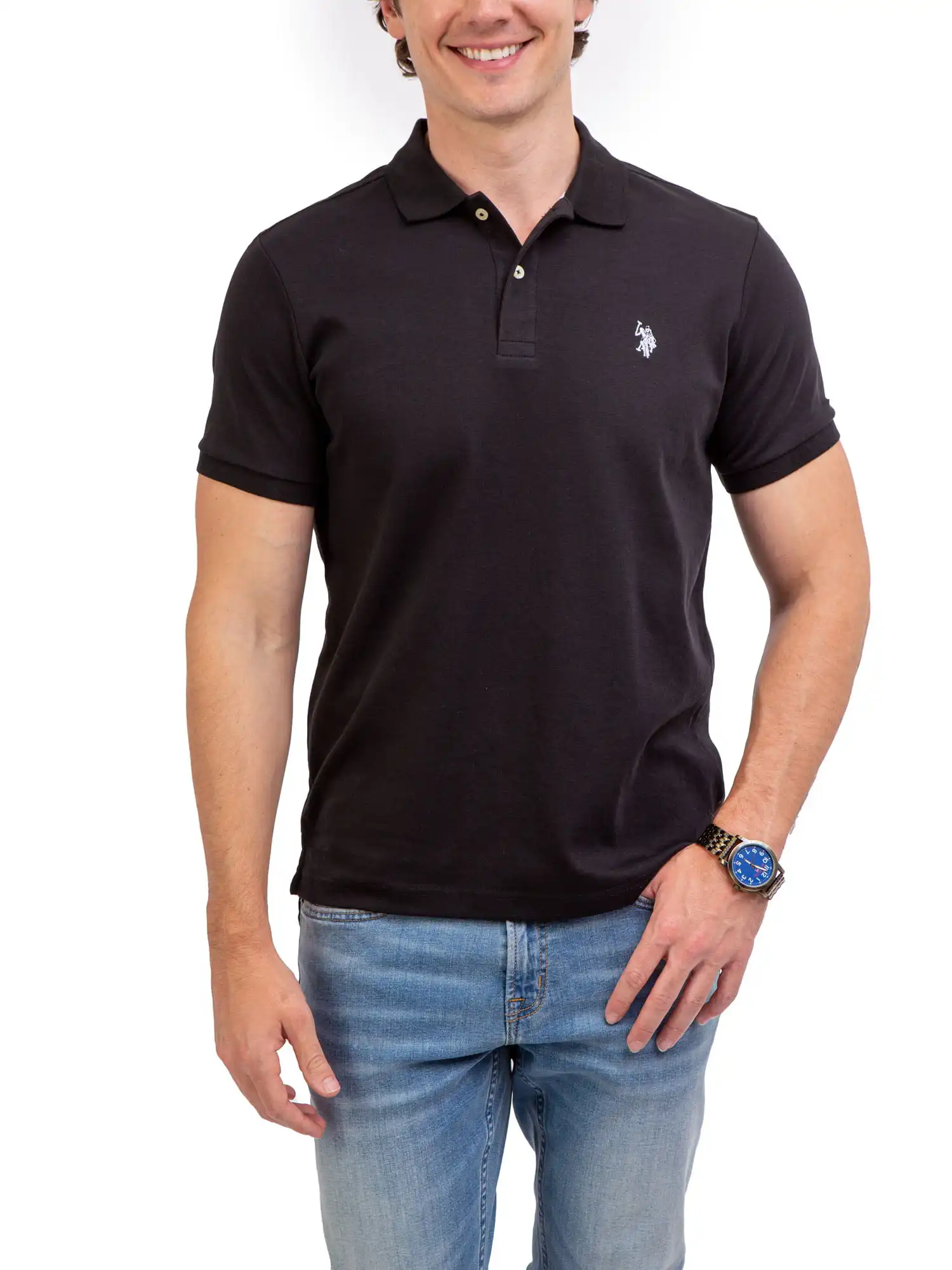U.S. Polo Assn. Men's Interlock Polo (Various Colors) $9 + Free Shipping w/ Walmart+ or $35+