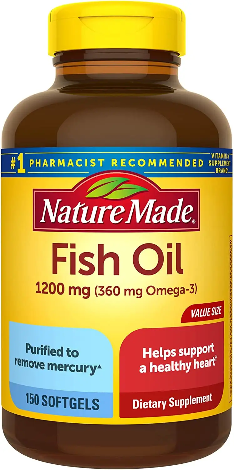 45-Count Nature Made Burp Less Ultra Omega 3 Fish Oil 1400mg Softgels