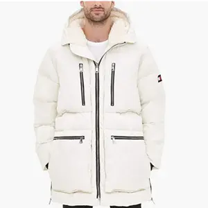 Tommy Hilfiger 汤米·希尔费格 男式加厚羊羔绒连帽派克大衣