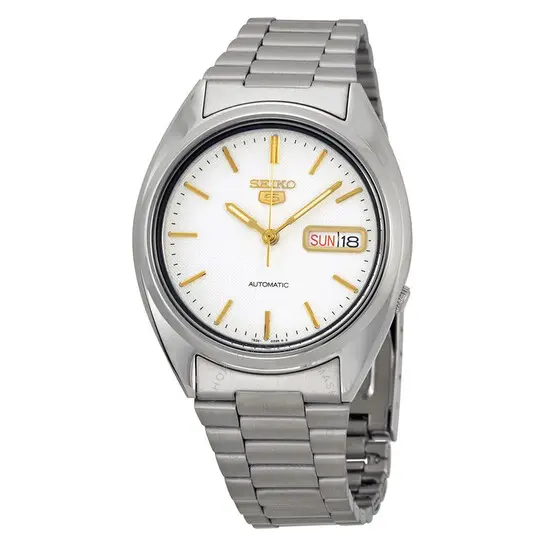 Seiko 5 Men's Automatic Watch w/ Stainless Steel Bracelet