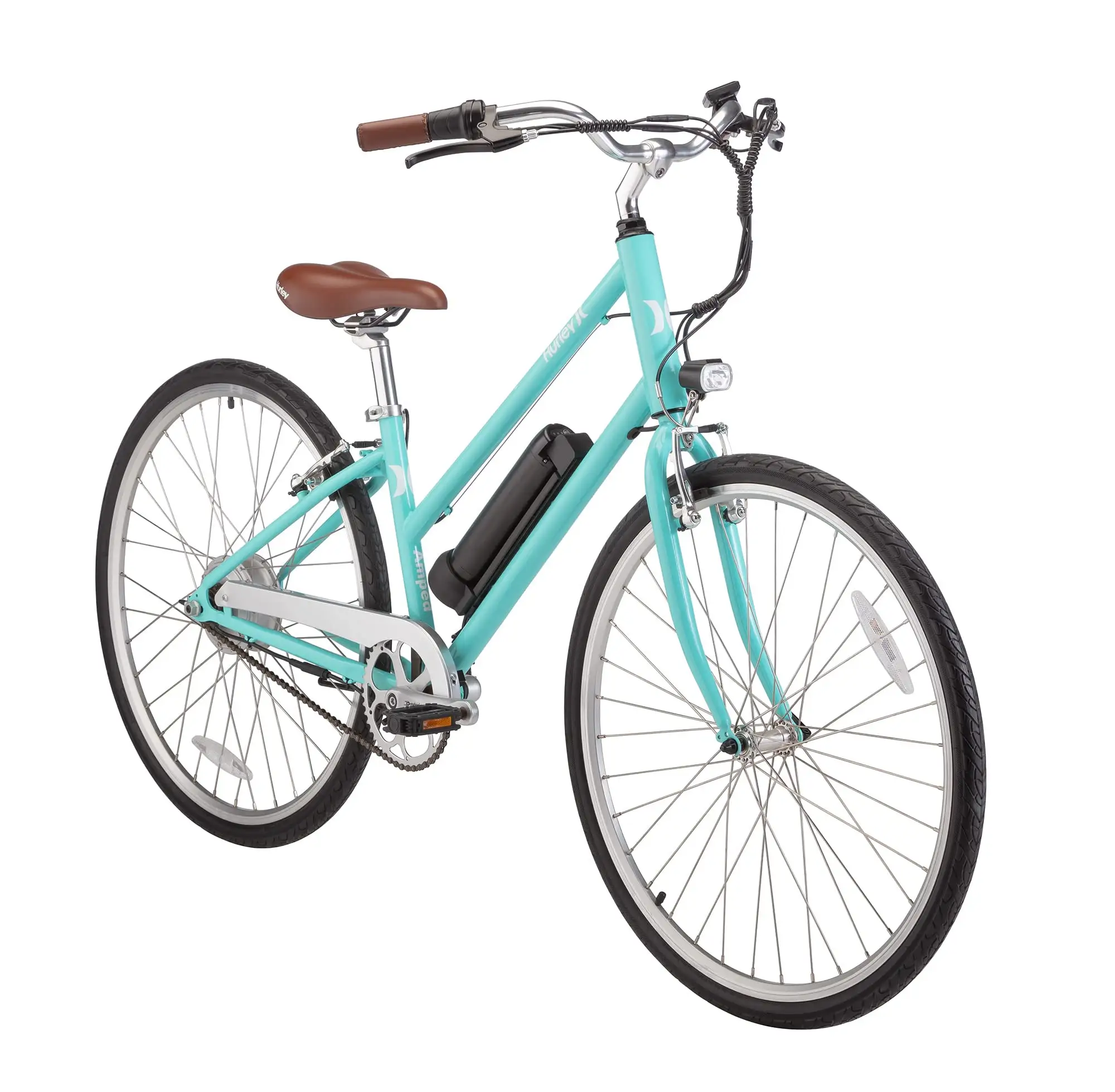 Hurley Unisex Hybrid-Bicycles Amped ST Single Speed E-Bike (Tiff Blue)
      
              EXPIRED