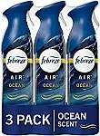 3-Pack of 8-Oz Febreze Air Effects Ocean Scent Air Freshener