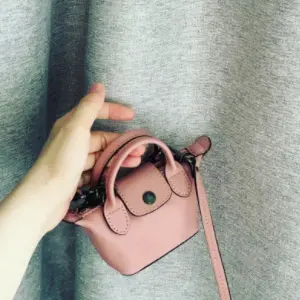 降价！Longchamp珑骧Le Pliage Cuir Mini小羊皮饺子包 图片色