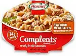 6-pack HORMEL COMPLEATS Swedish Meatballs Microwave Tray, 9 Ounces