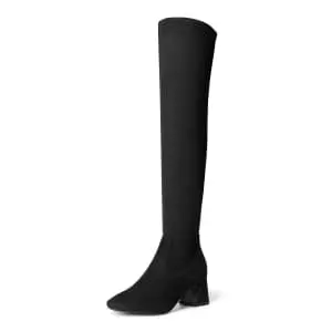 Dream Pairs Women's Soft Stretch Thigh High Boots