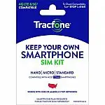 Tracfone 1-Year Prepaid Smartphone Plan w/ 1200 Min, 1200 Texts & 3GB Data