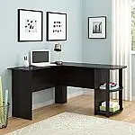Ameriwood Home Dakota L-Shaped Desk with Bookshelves