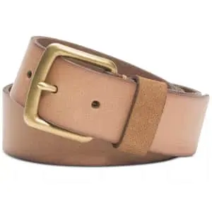 Frye Men's Flat Strap Leather Belt