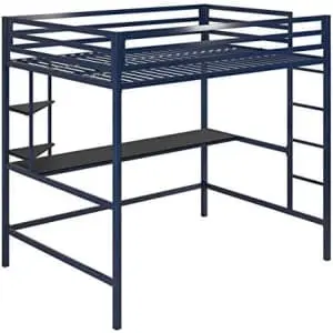 Novogratz Maxwell Metal Bunk Bed w/ Desk & Shelves