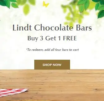 Lindt瑞士莲官网精选装巧克力买三免一