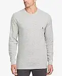 Polo Ralph Lauren Men's Waffle Knit Thermal Pajama Long Sleeve Shirt
