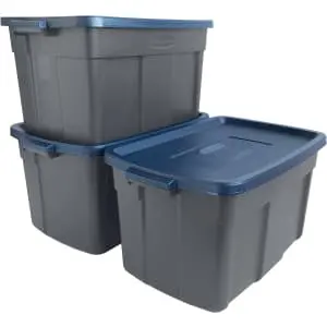 Rubbermaid Roughneck 31-Gallon Storage Bin 3-Pack