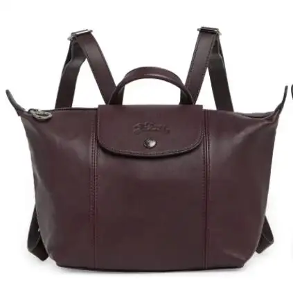 补！Longchamp 珑骧 Le Pliage Cuir 双肩包