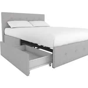 DHP Rose Queen Upholstered Platform Bed