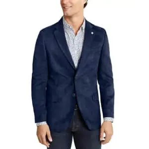 Nautica Men's Modern-Fit Faux-Suede Sport Coat