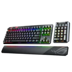 ASUS ROG Claymore II RX Blue光轴 无线机械键盘 模块化设计