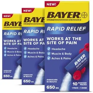 Bayer Rapid Relief Powder Packs 30-Count